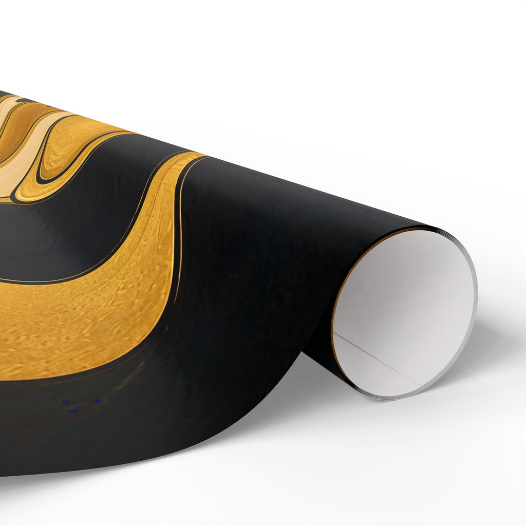 Fillmore Flow - Gold & Black Wrapping Paper