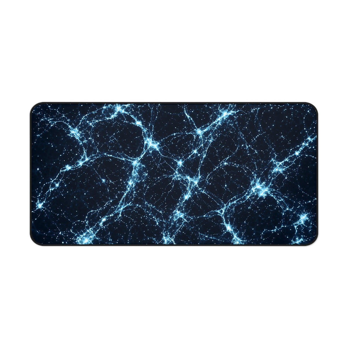 Neon Mycelium - Ice Crystal Desk Mat