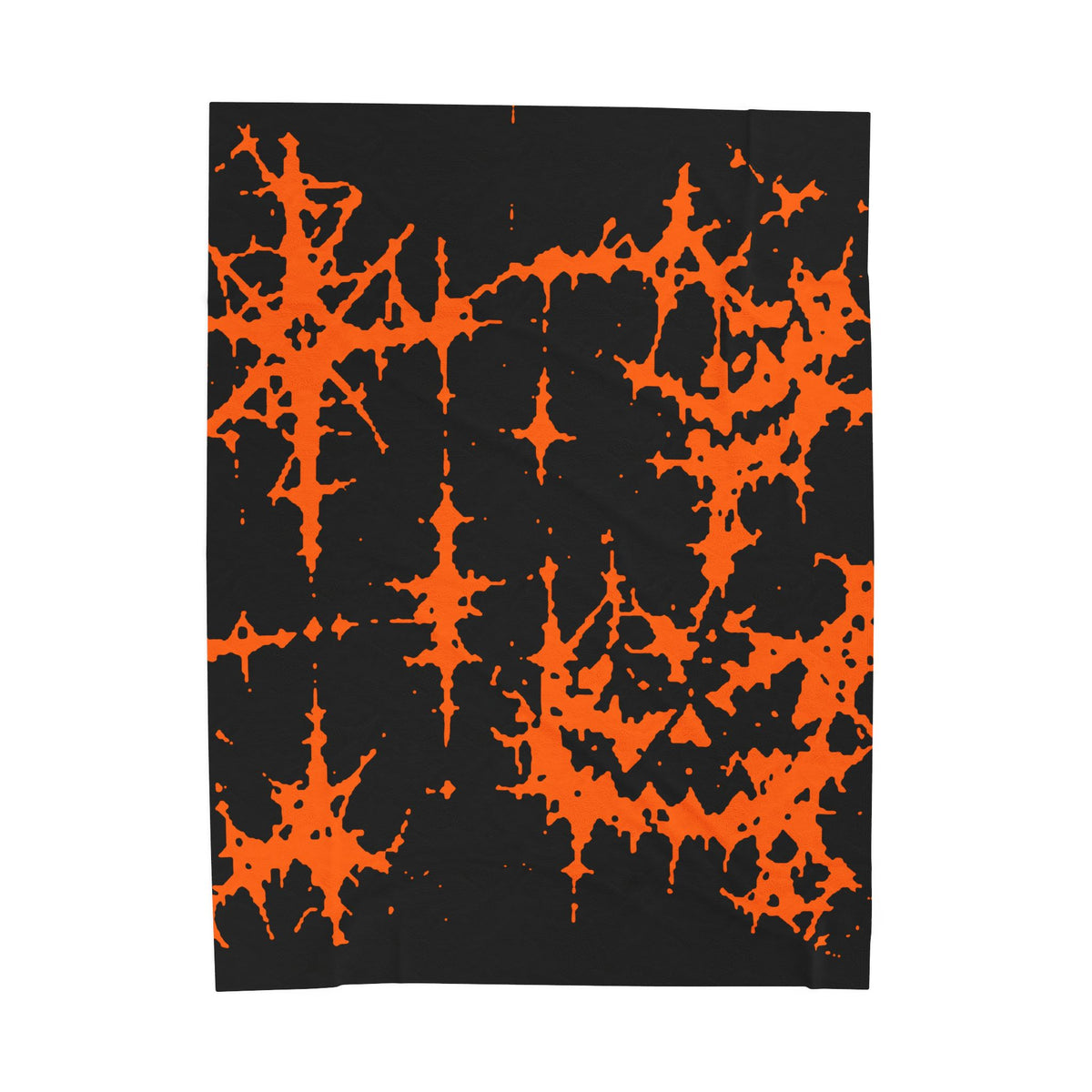 Orange Spiderweb Pumpkin Blanket