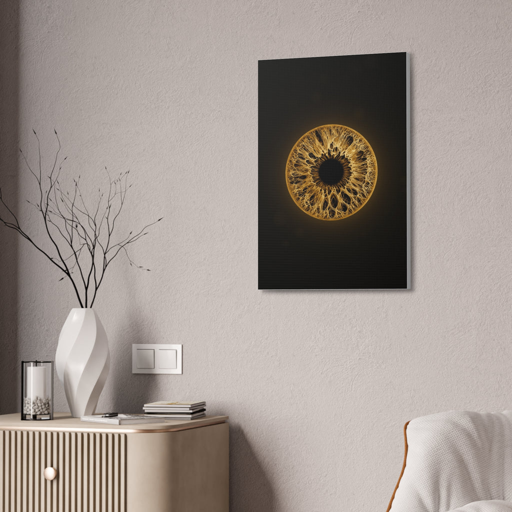 BLXNTT Iris – Lace Web Amber Glossy Canvas