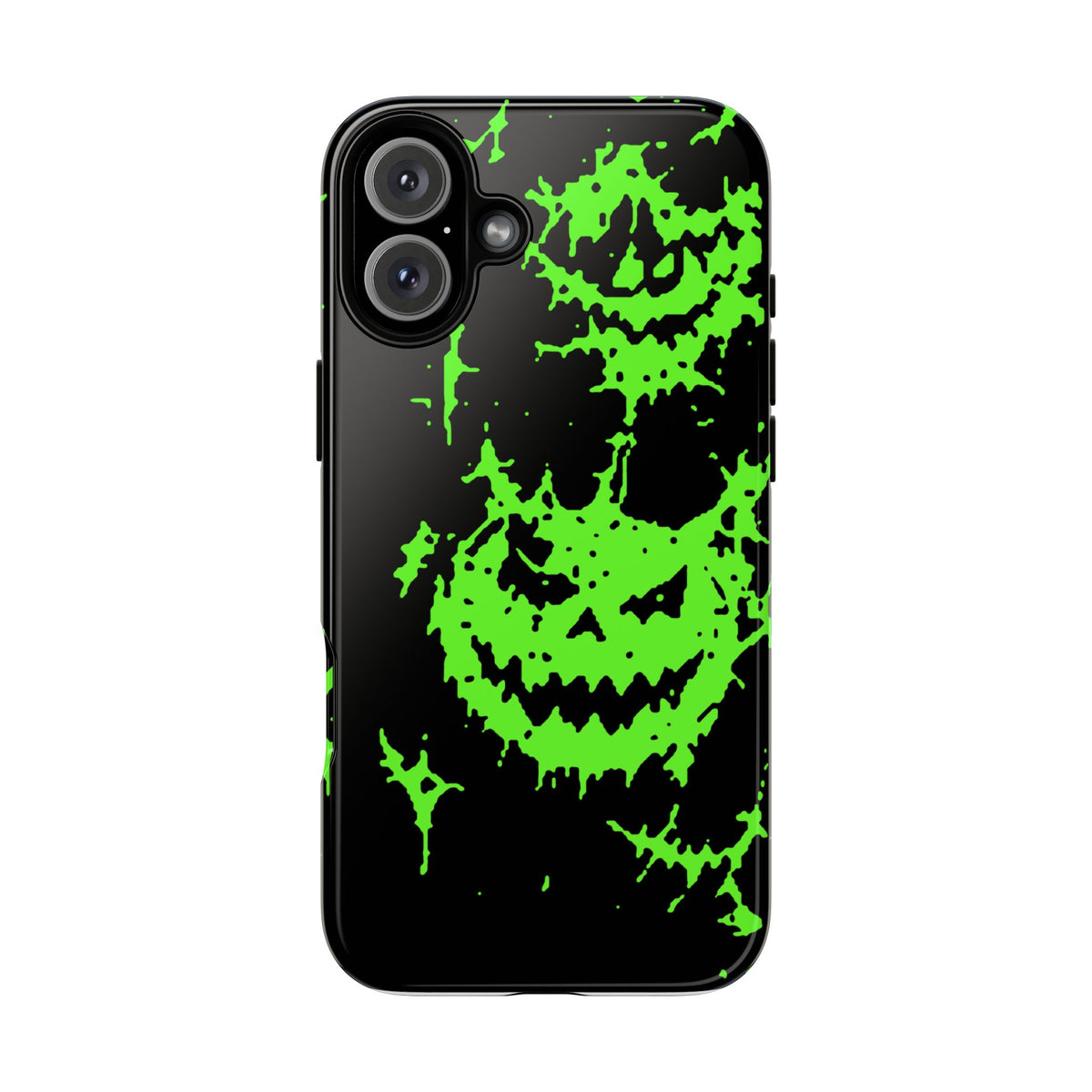 Green Spiderweb Pumpkin Phone Case