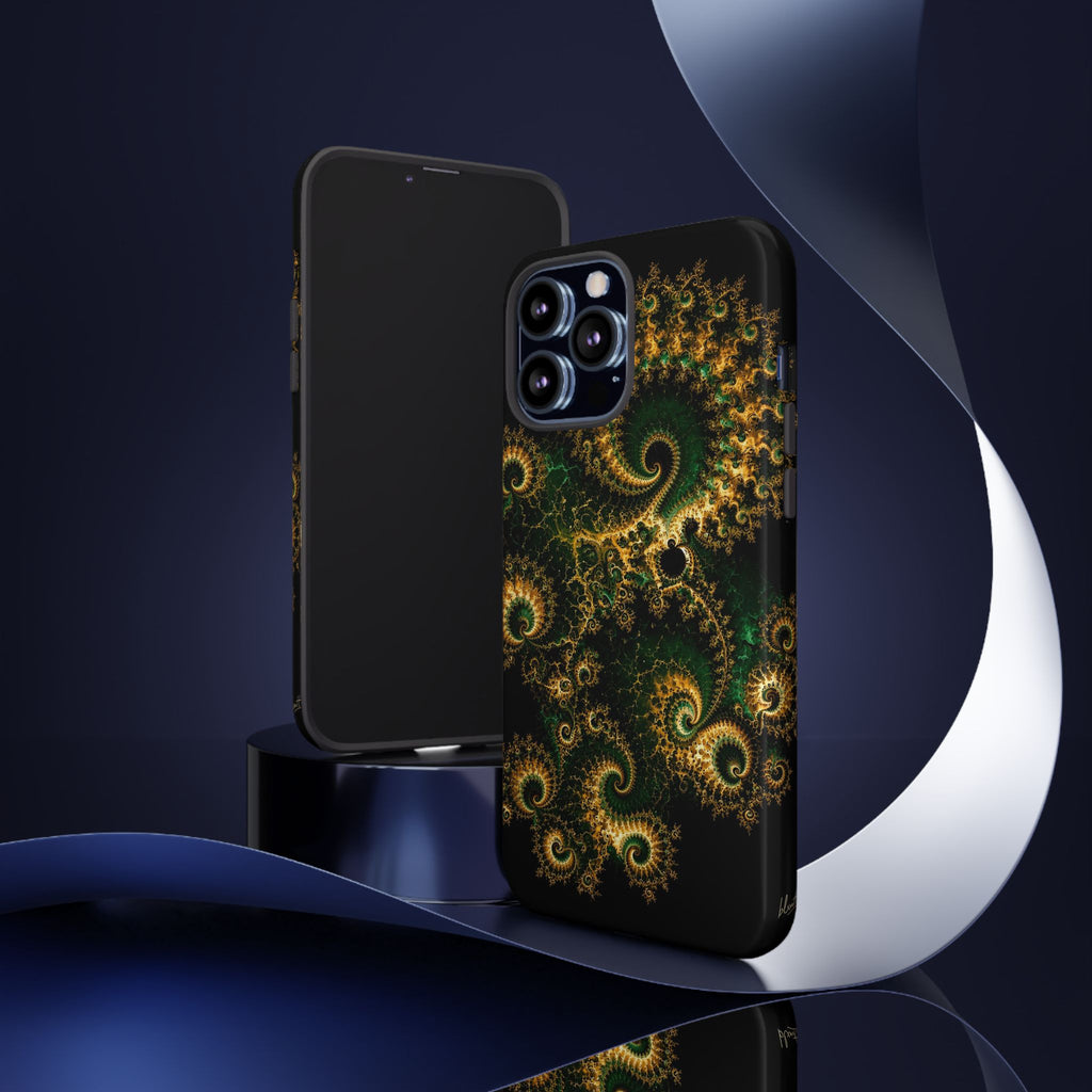 Copper Infinity - Emerald & Gold Phone Case