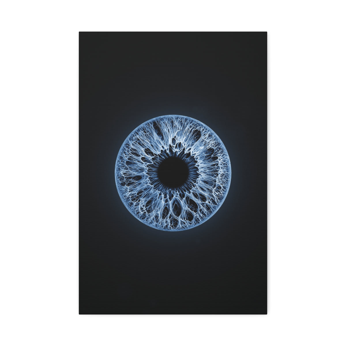 BLXNTT Iris – Lace Web Blue Glossy Canvas
