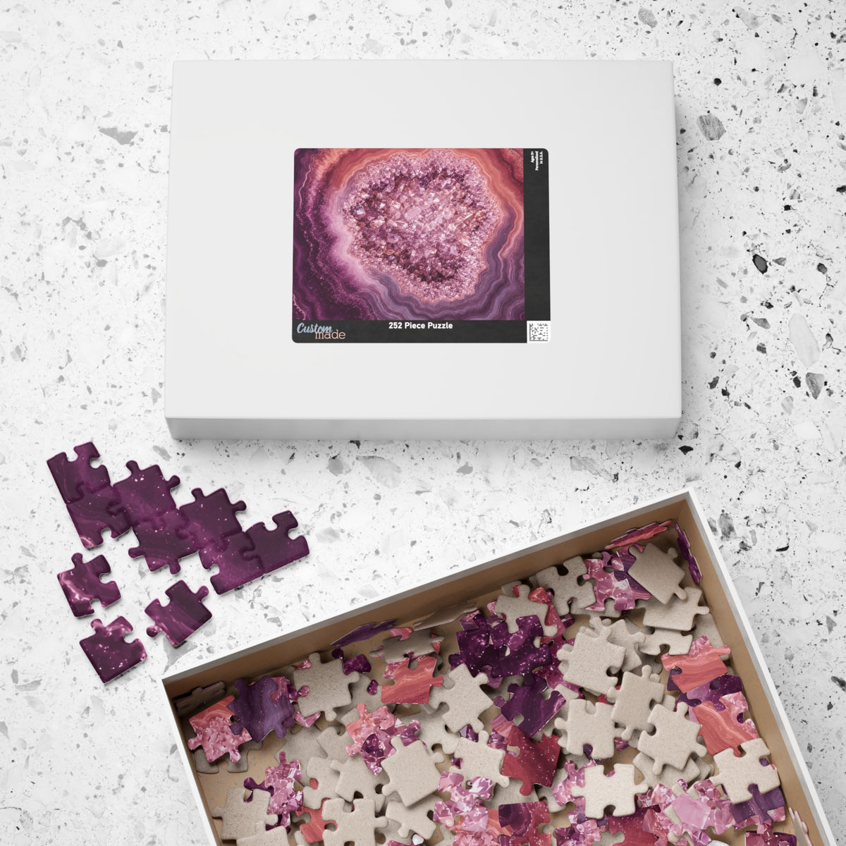 Geode Core - Rose Quartz Jigsaw Puzzle