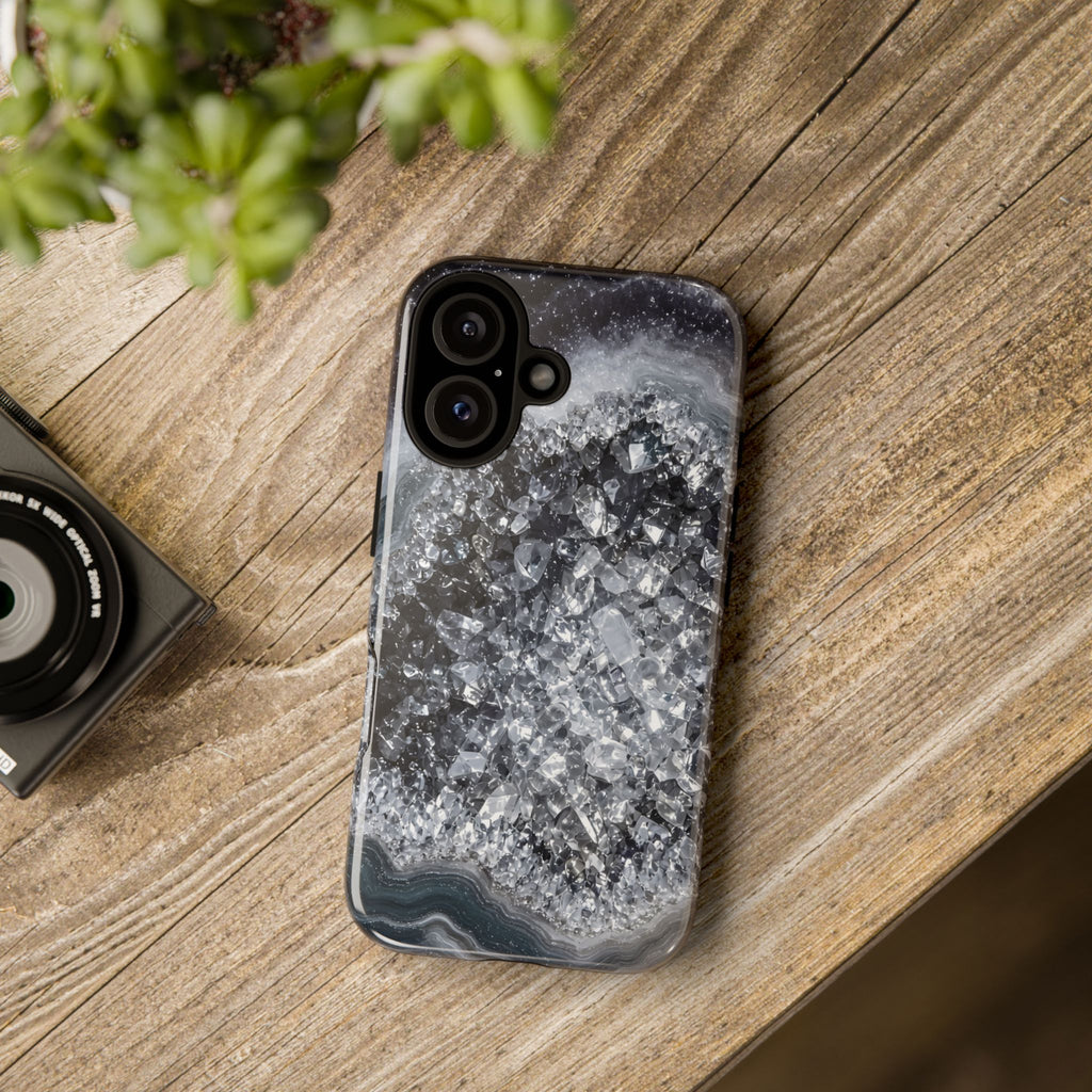 Geode Core - Silver Smoke Phone Case