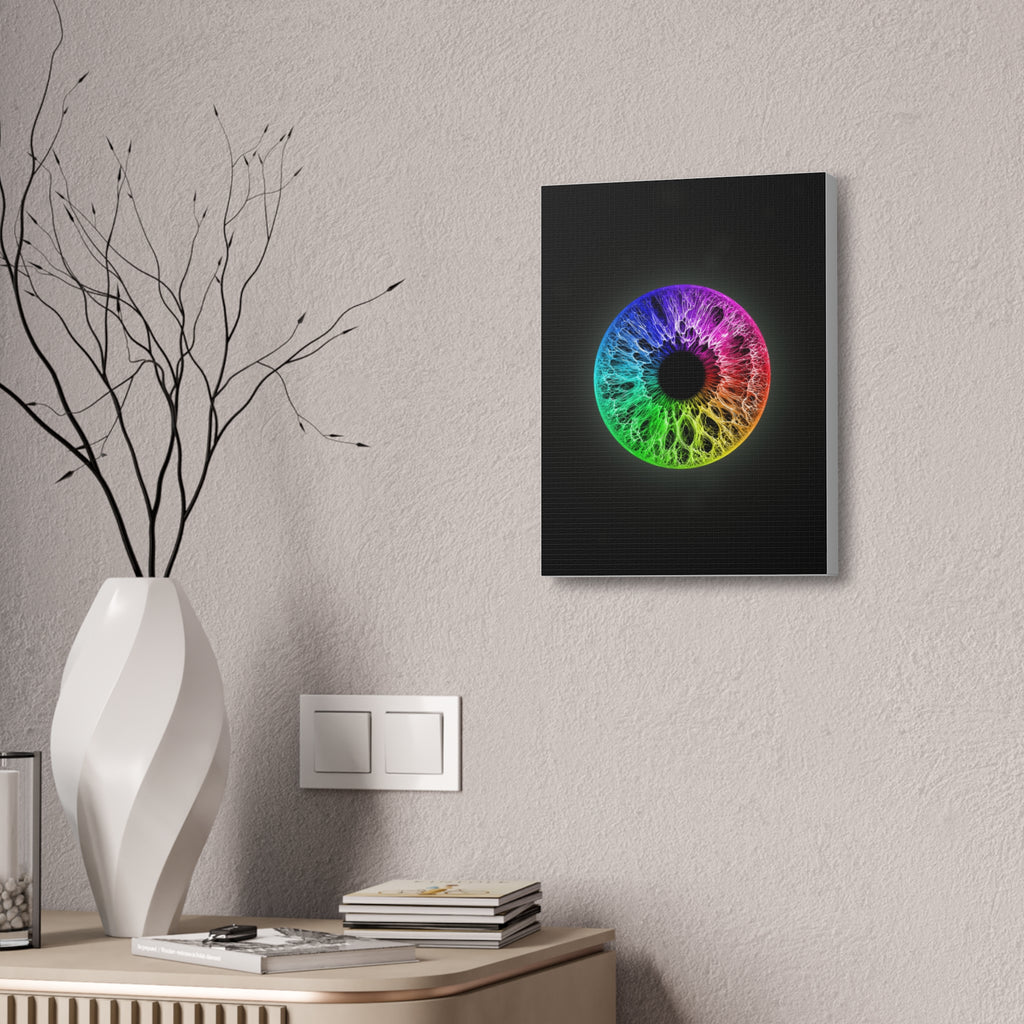BLXNTT Iris – Lace Web Rainbow Sectors Glossy Canvas