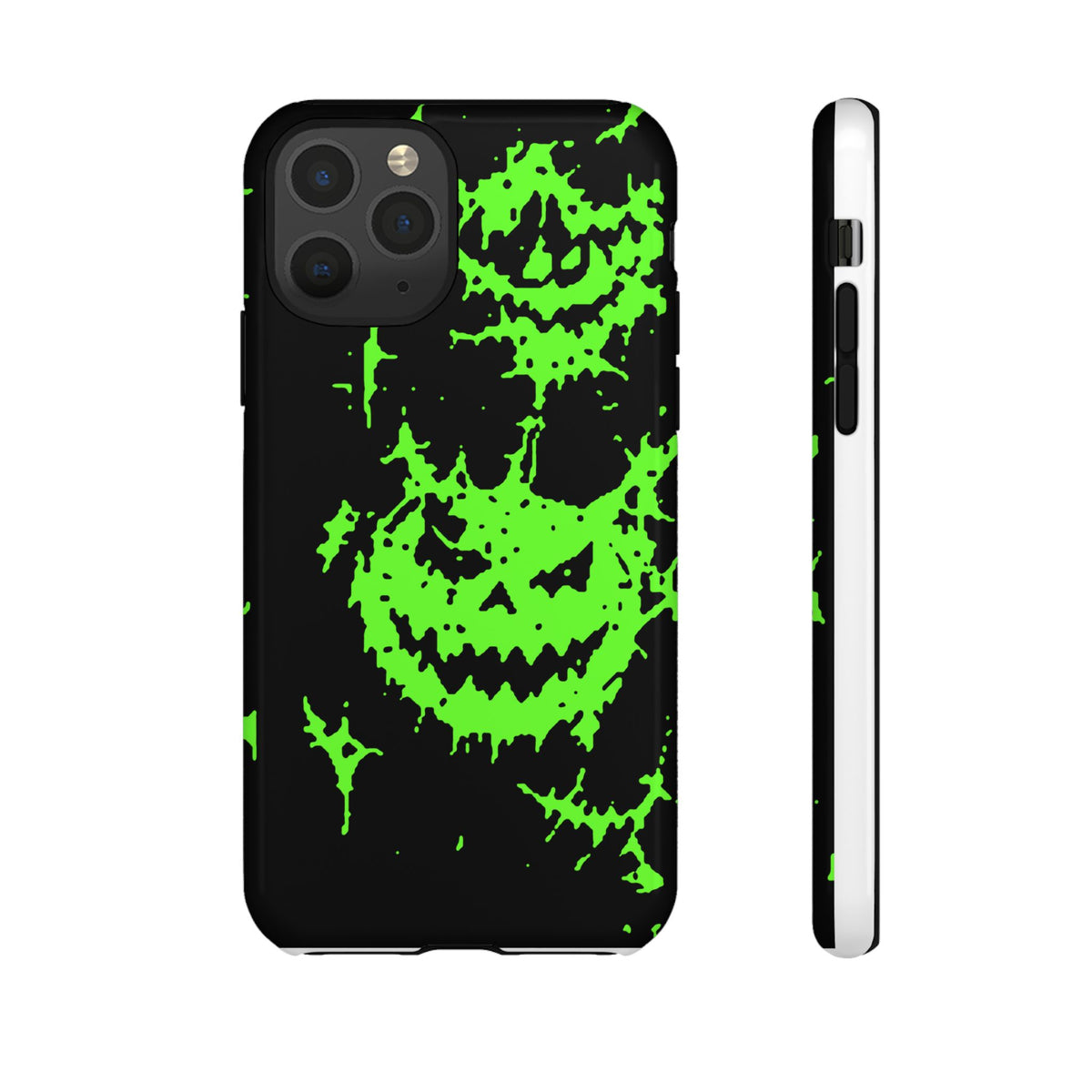 Green Spiderweb Pumpkin Phone Case