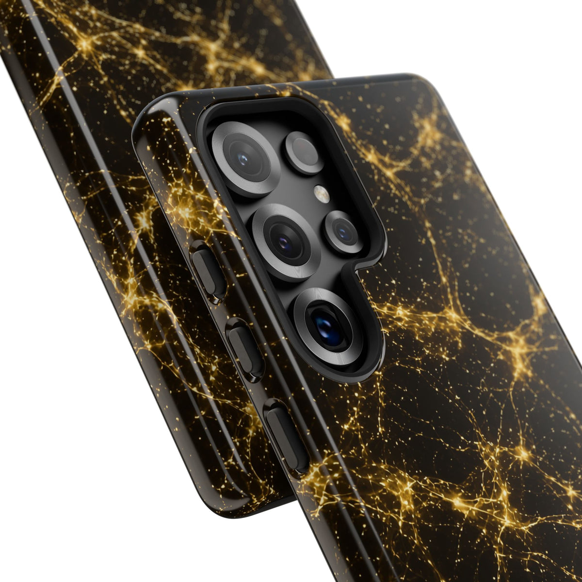 Neon Mycelium - Gold Filigree Phone Case