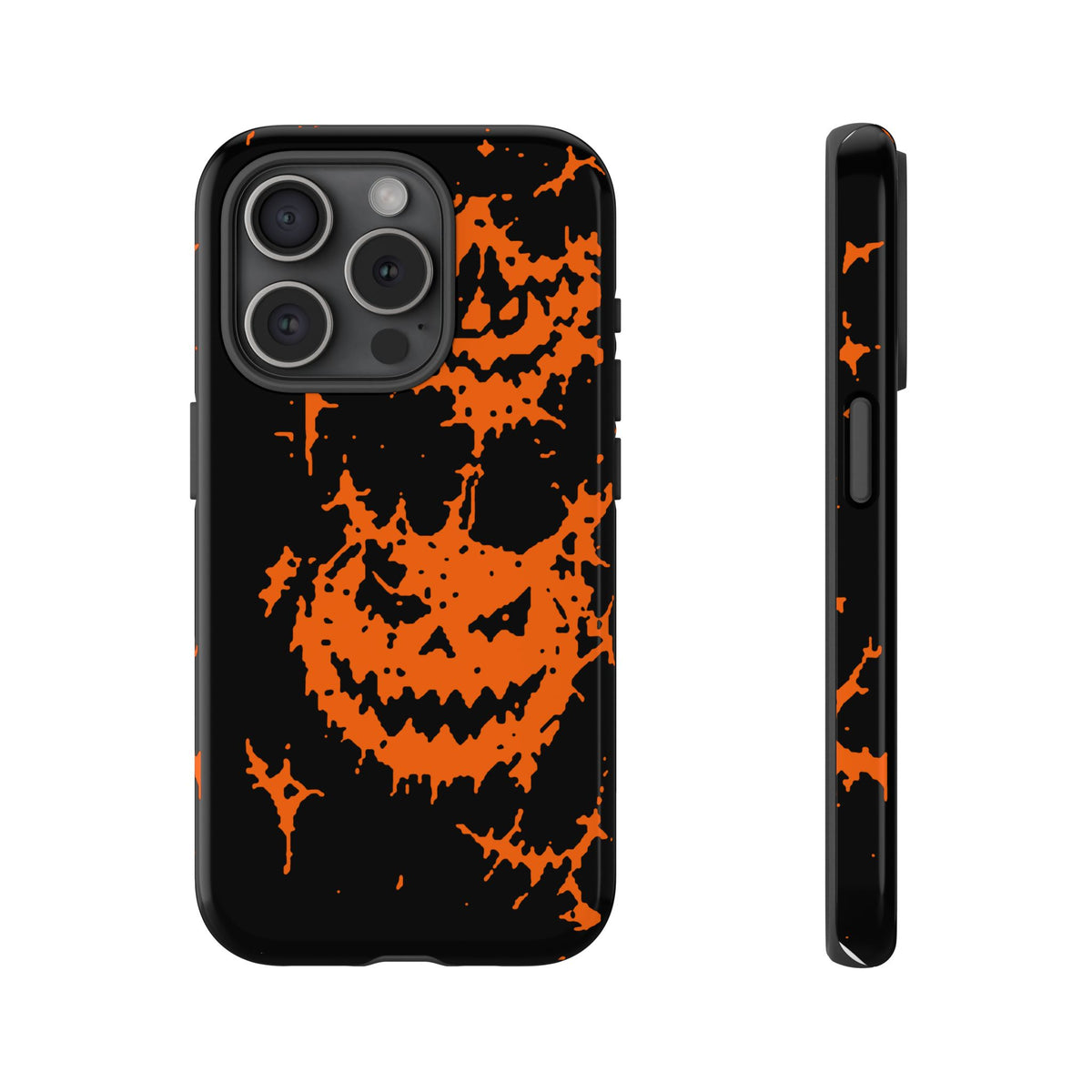 Orange Spiderweb Pumpkin Phone Case