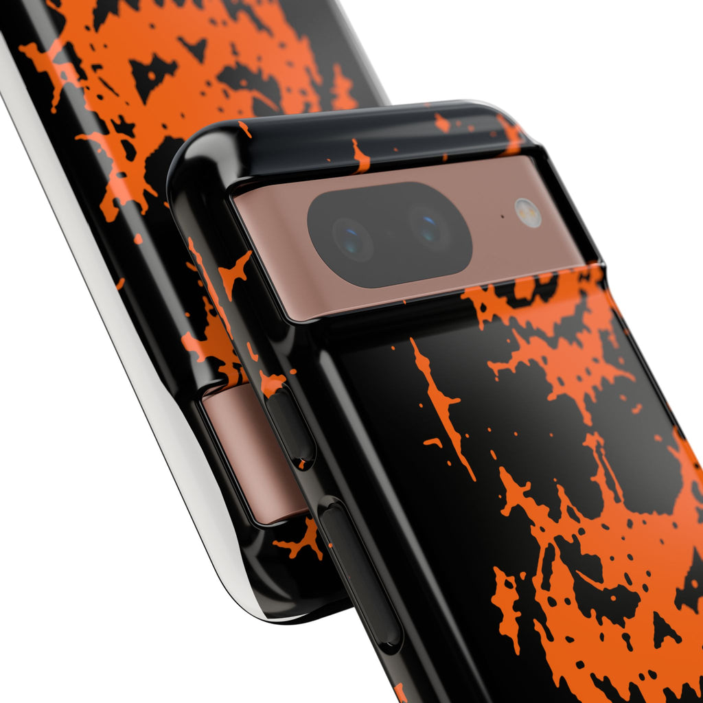 Orange Spiderweb Pumpkin Phone Case