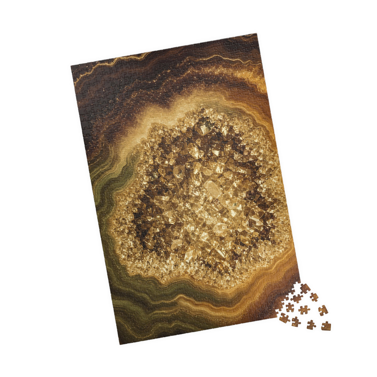 Geode Core - Gold Vein Jigsaw Puzzle