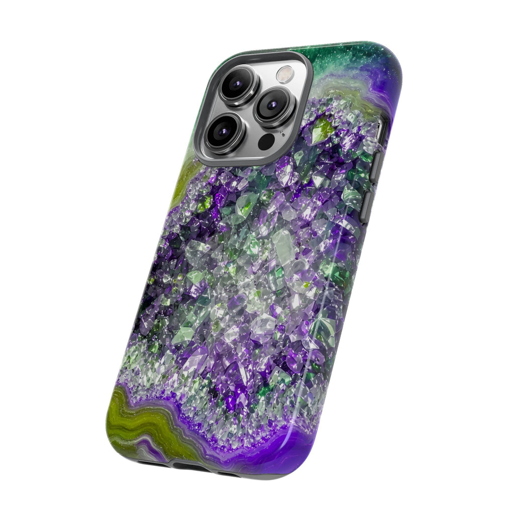 Geode Core - Ruby Emerald Phone Case