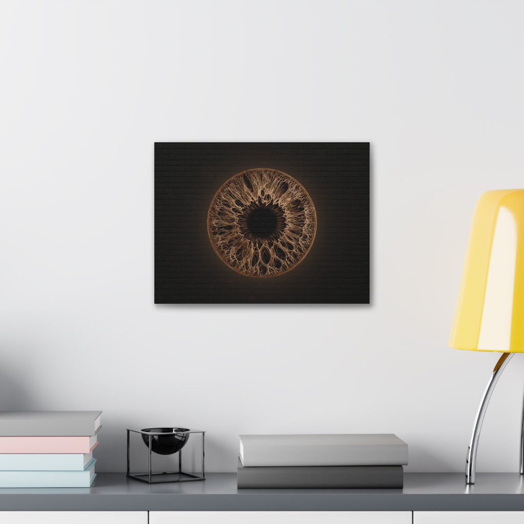 BLXNTT Iris – Lace Web Dark Brown Glossy Canvas