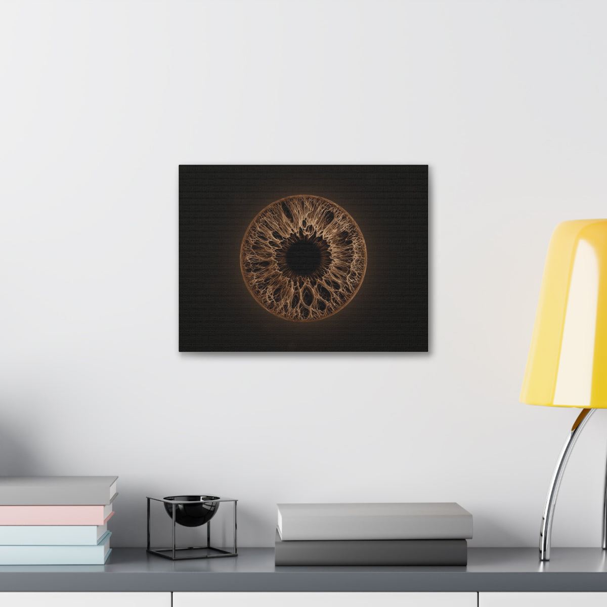BLXNTT Iris – Lace Web Dark Brown Glossy Canvas