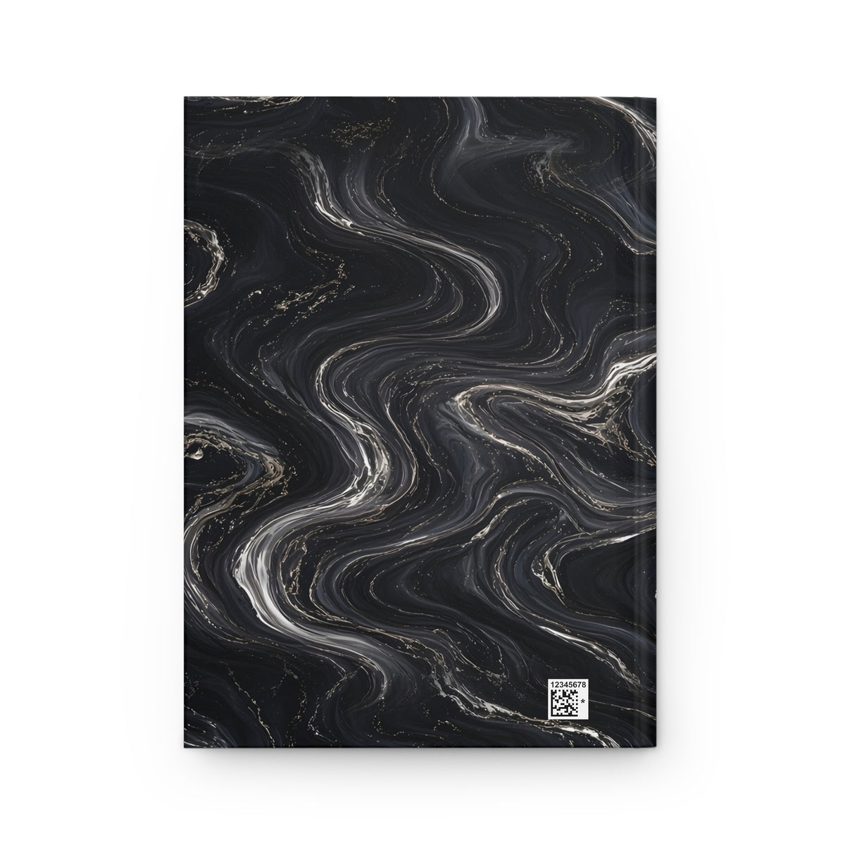 Black & Silver Marble Hardcover Journal