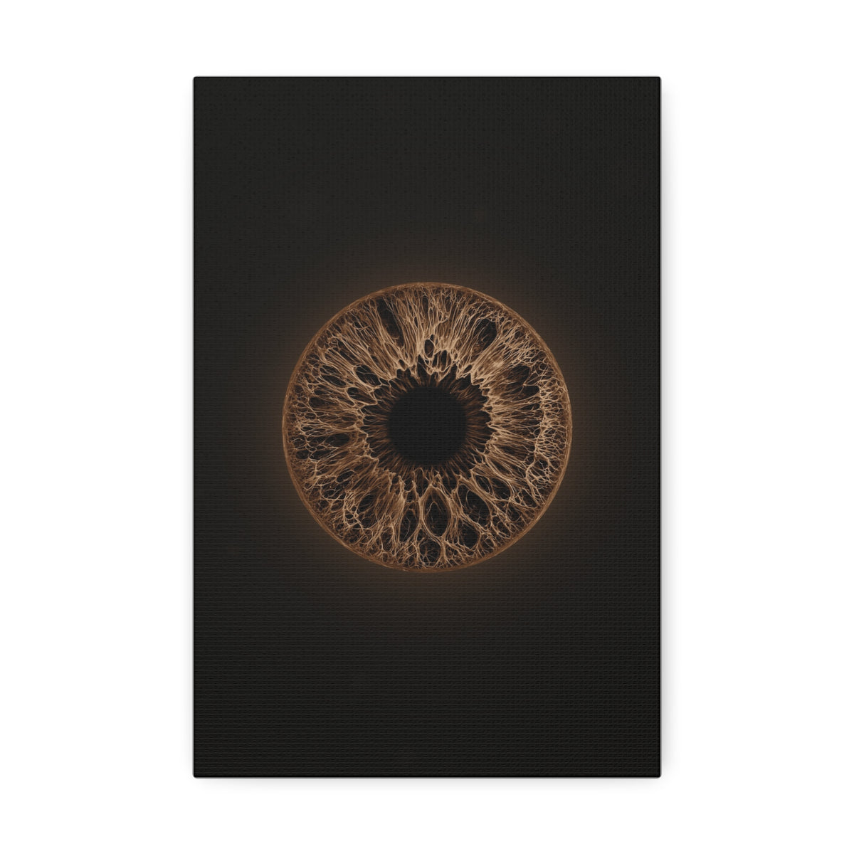 BLXNTT Iris – Lace Web Dark Brown Glossy Canvas