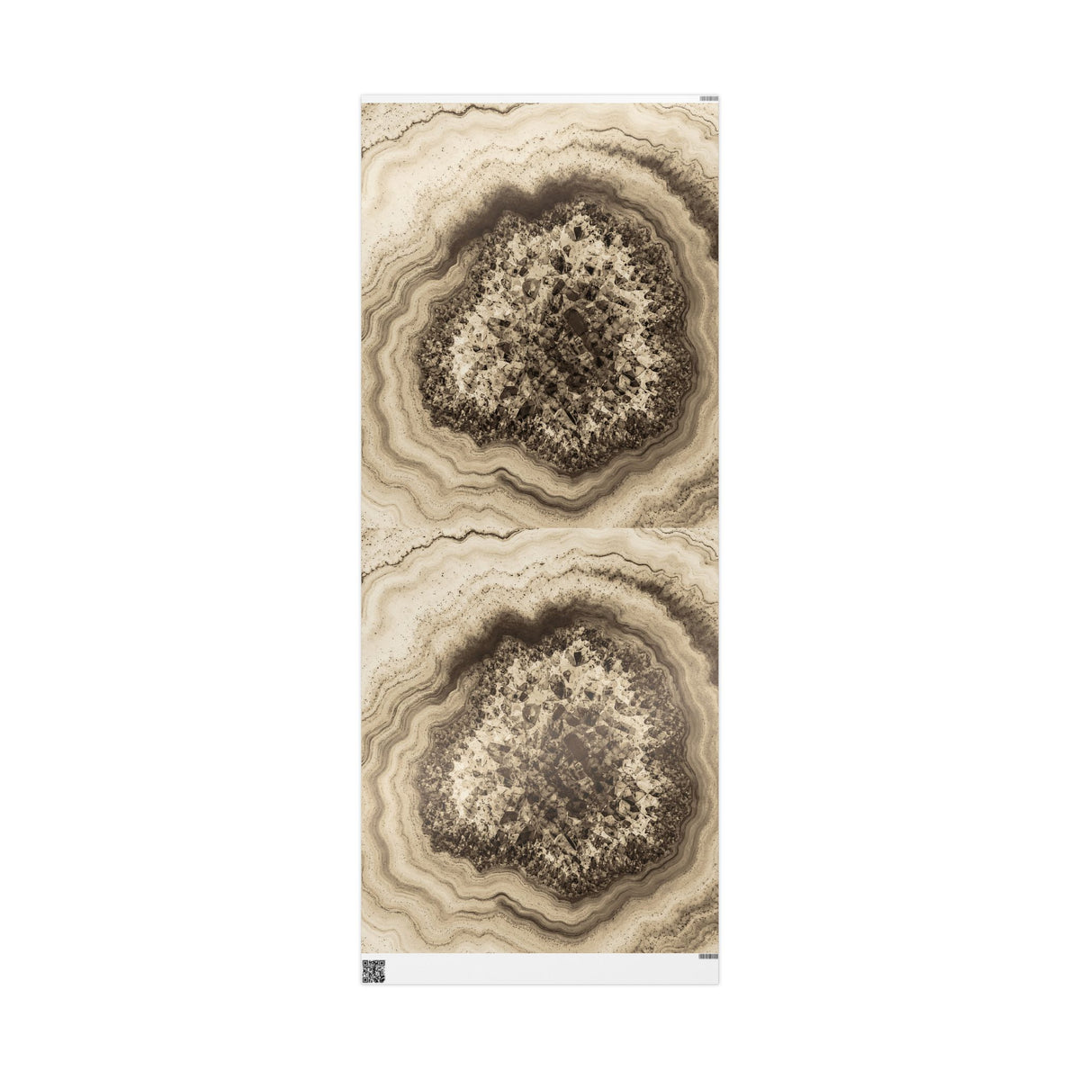 Geode Core - Ink on Paper Wrapping Paper