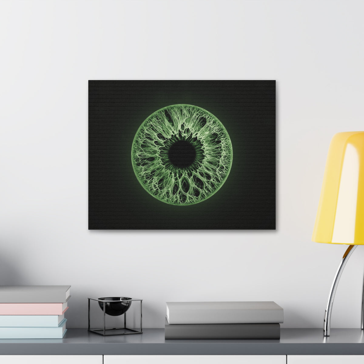 BLXNTT Iris – Lace Web Green Glossy Canvas