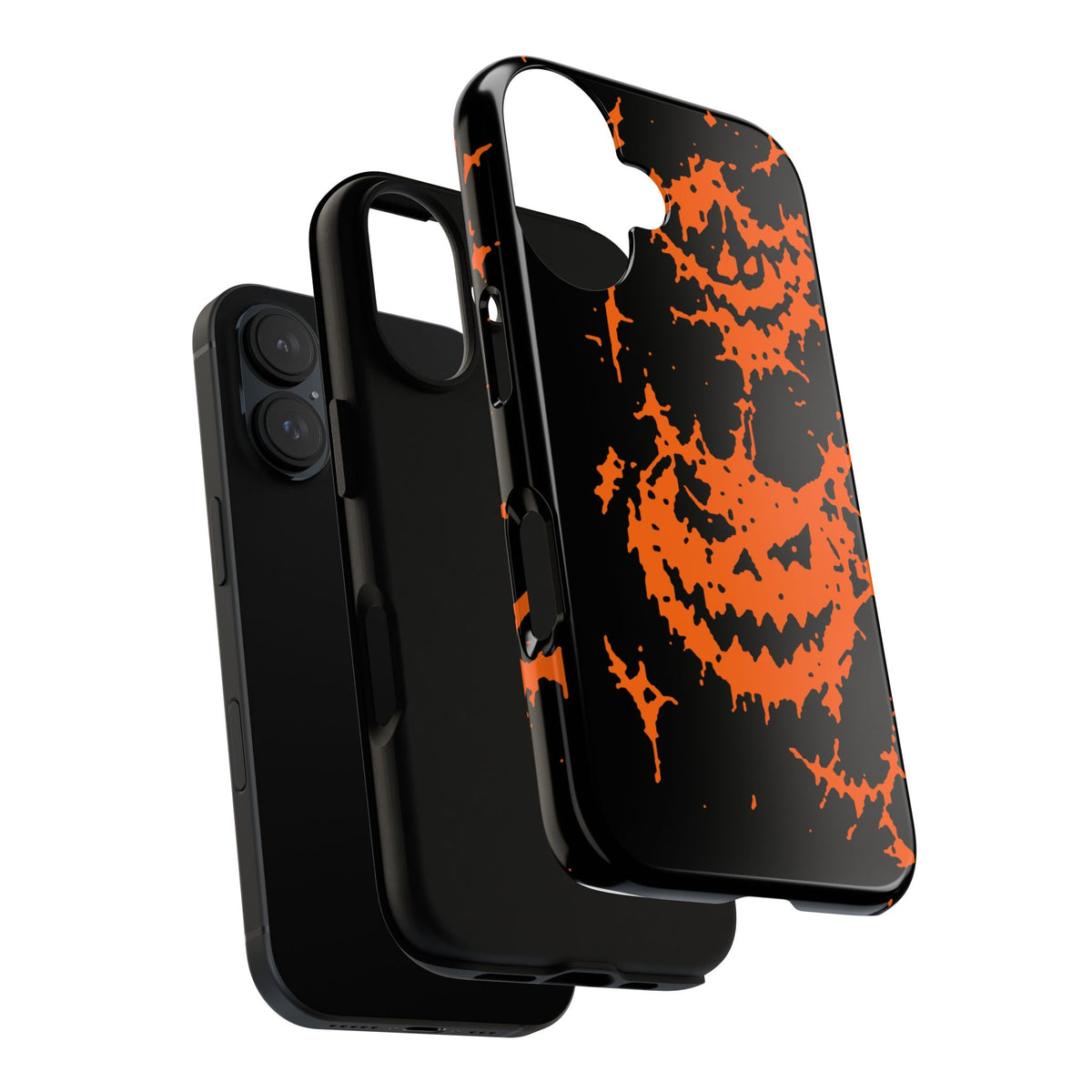 Orange Spiderweb Pumpkin Phone Case