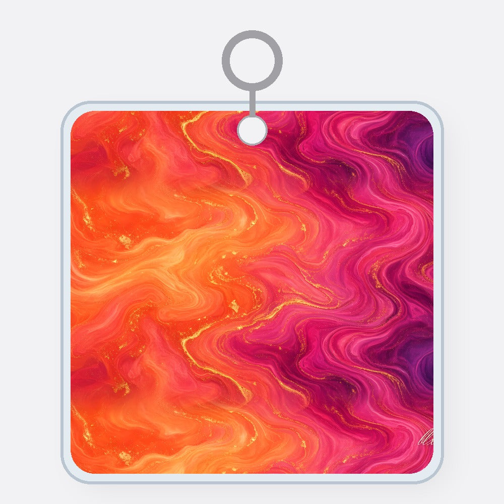 Sunset Marble Acrylic Keychain