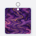 Royal Purple Marble Acrylic Keychain