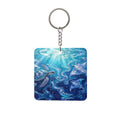 Deep Sea Drift Square Keychain