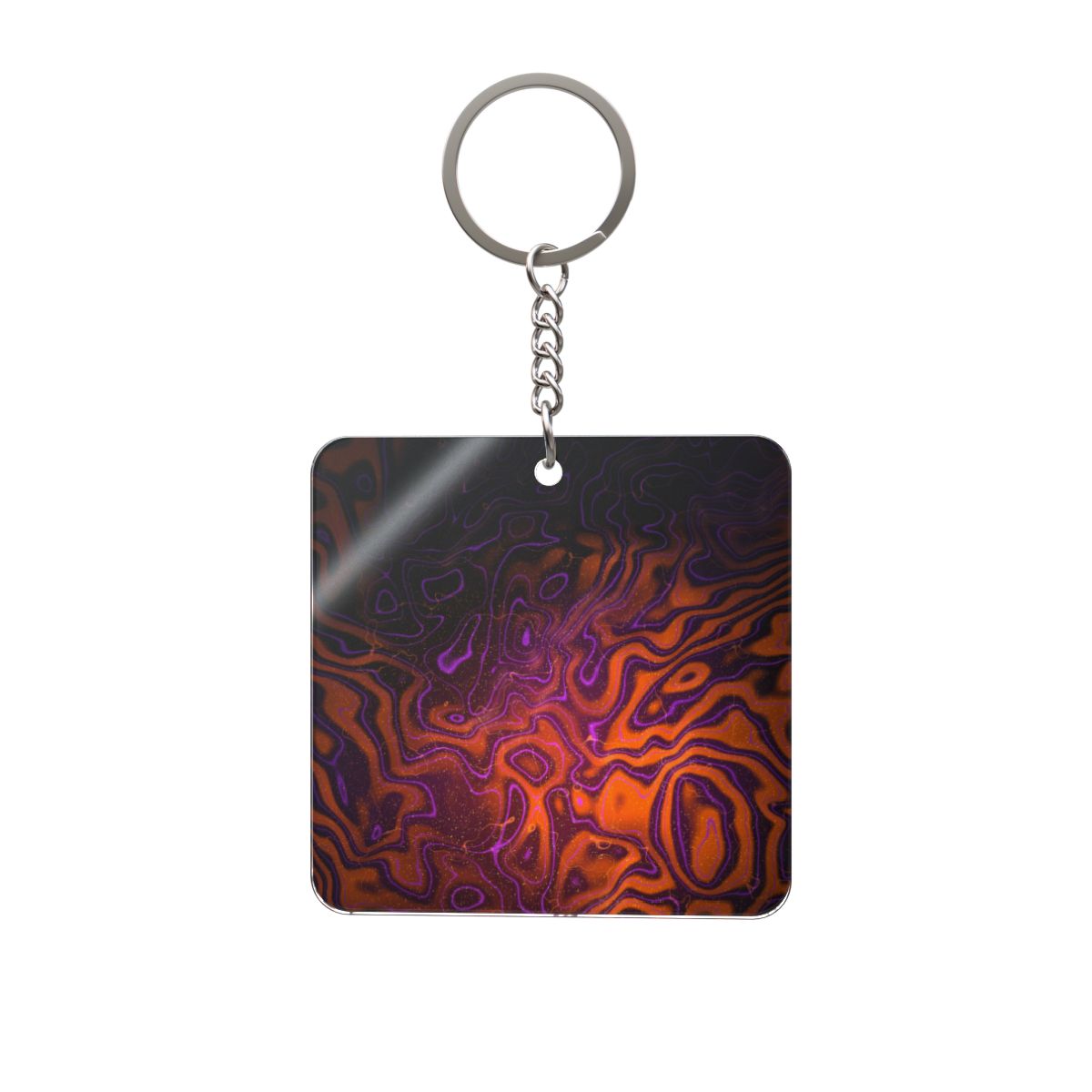 Ember Web Square Keychain