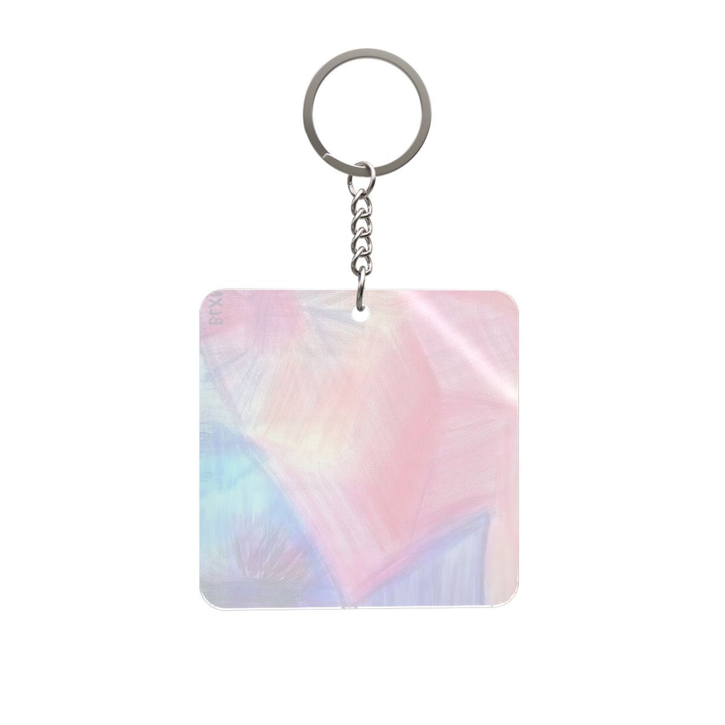 Hazy Dream Square Keychain