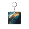 Ink in Water Square Keychain