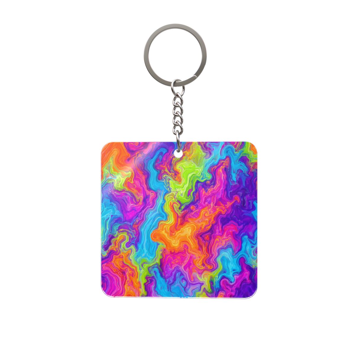 Liquid Dream Square Keychain