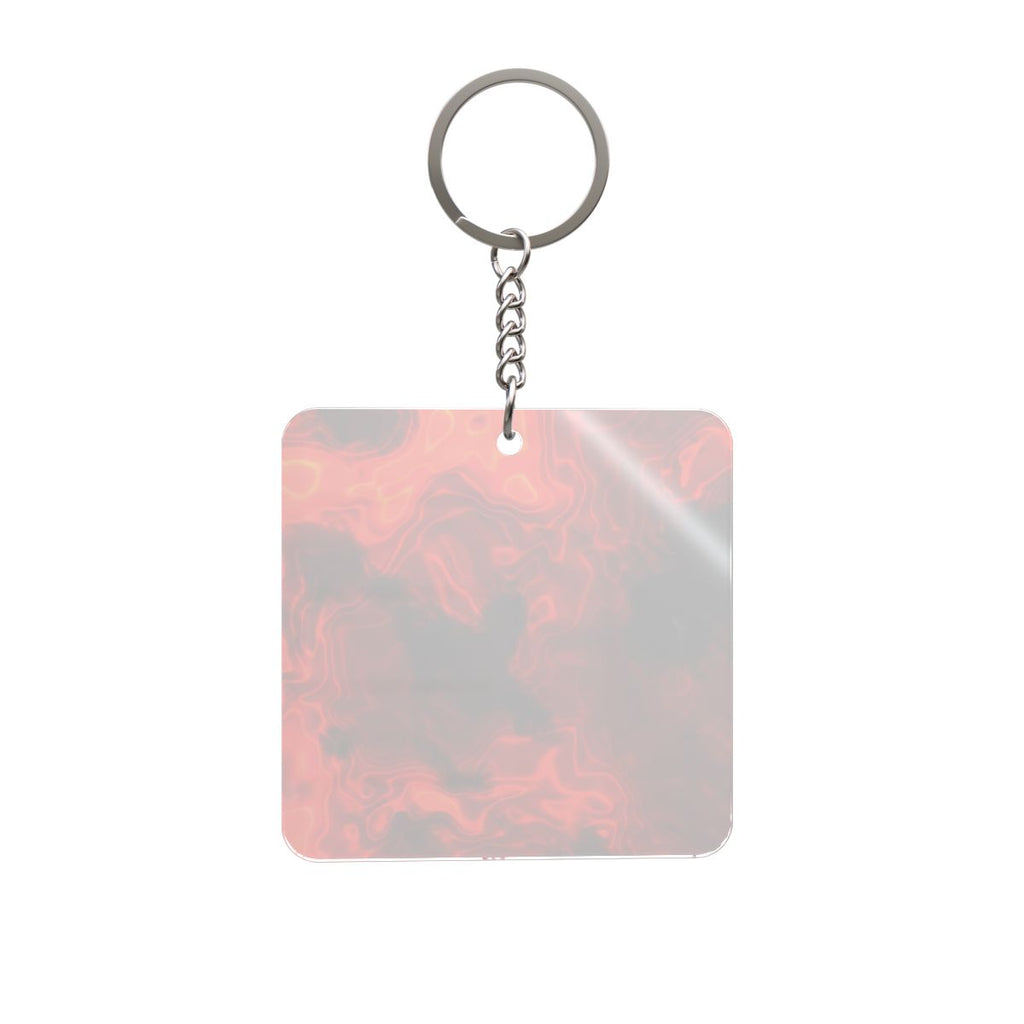 Molten Lava Square Keychain