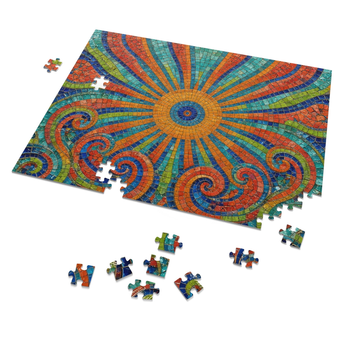 Mosaic Sunburst Puzzle