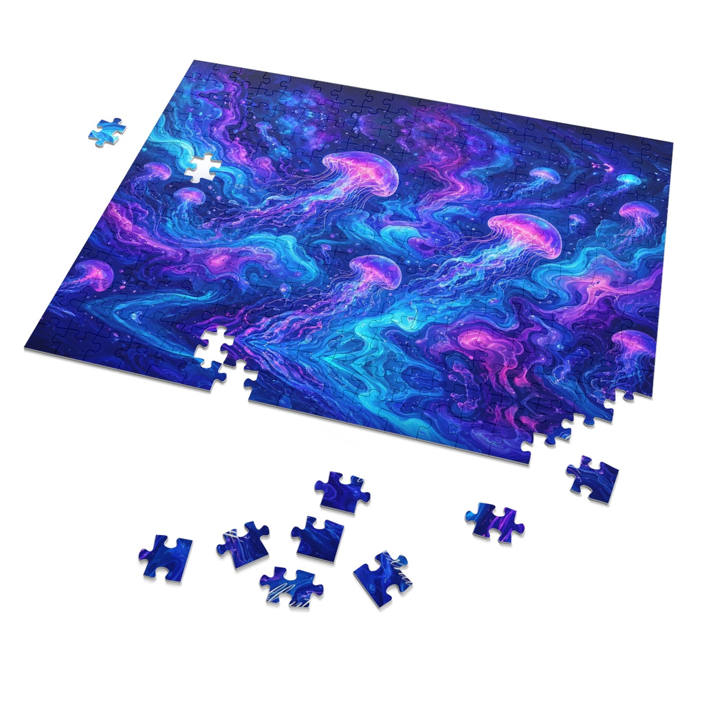 Neon Jellyfish Puzzle