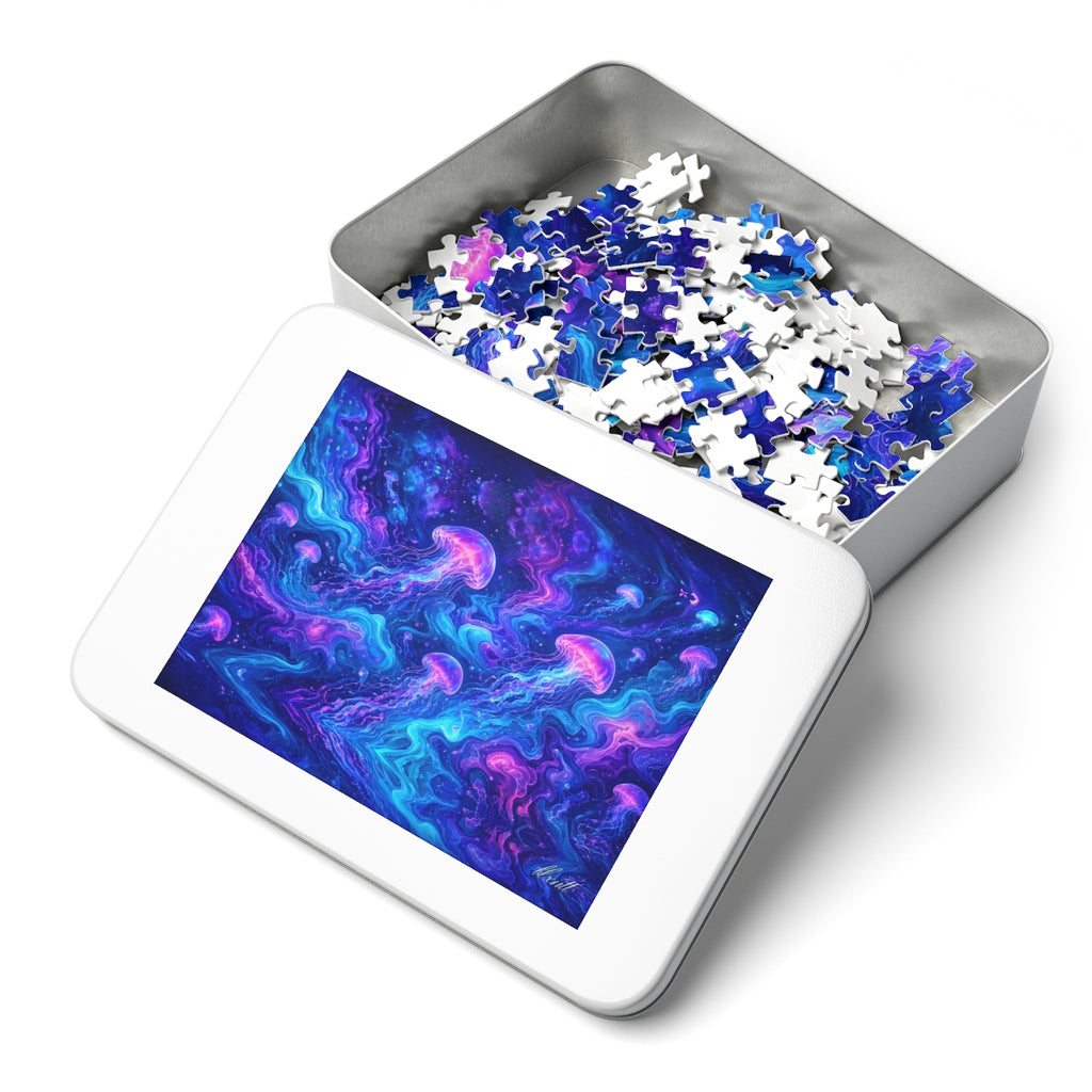 Neon Jellyfish Puzzle