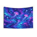 Neon Jellyfish Tapestry