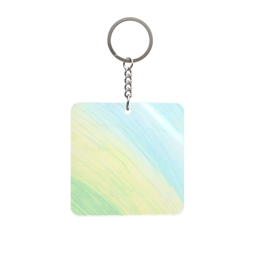 Pastel Flow Square Keychain