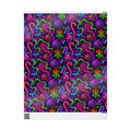 Trippy Christmas Neon Wrapping Paper