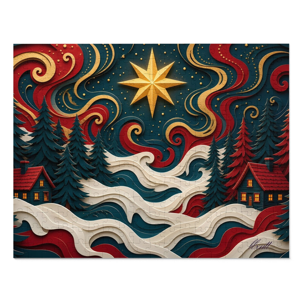 Trippy Christmas Paper Cut Puzzle