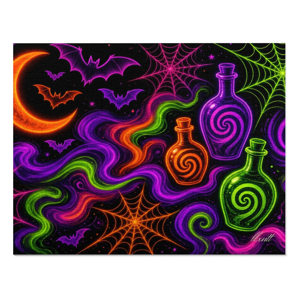 Trippy Halloween Neon Puzzle