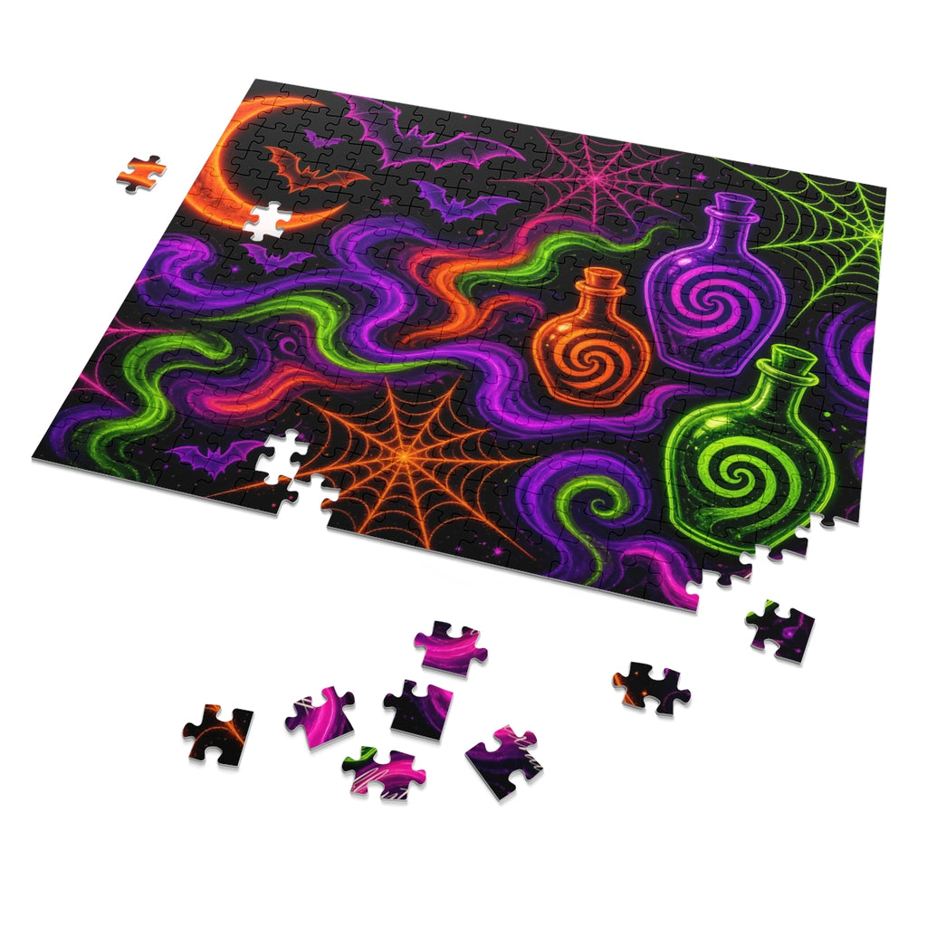 Trippy Halloween Neon Puzzle