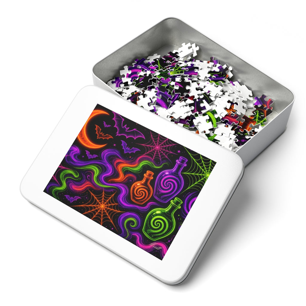Trippy Halloween Neon Puzzle